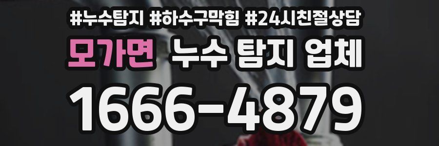 모가면 누수 탐지 업체