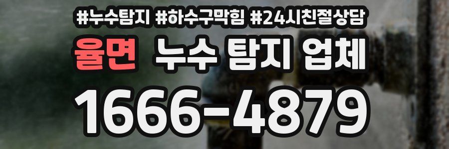 율면 누수 탐지 업체