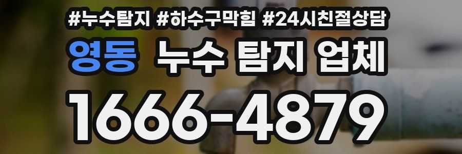 영동 누수 탐지 업체
