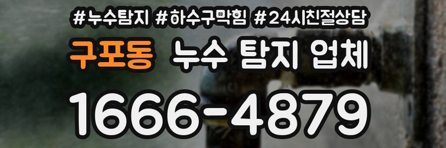 구포동 누수 탐지 업체