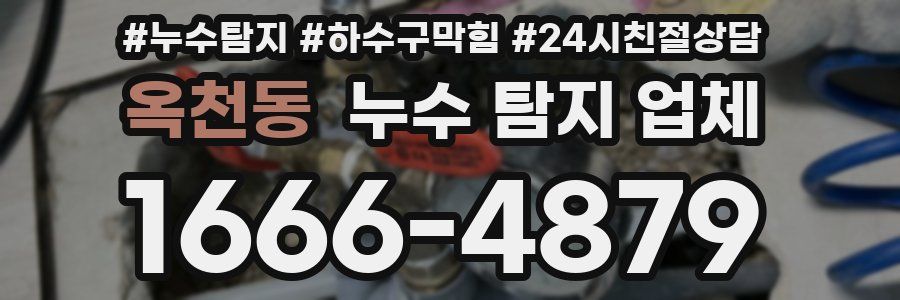 옥천동 누수 탐지 업체
