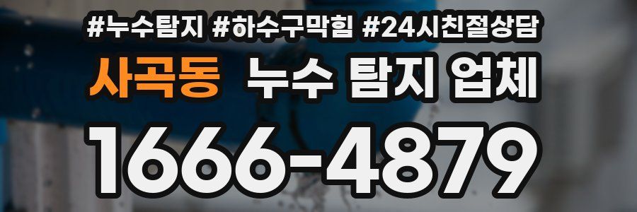 사곡동 누수 탐지 업체