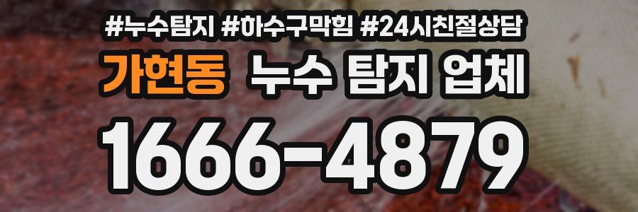 가현동 누수 탐지 업체