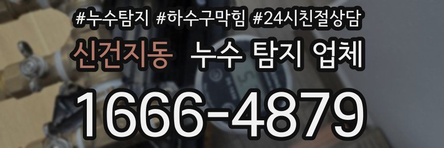 신건지동 누수 탐지 업체