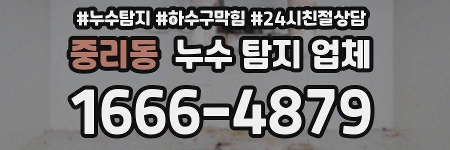 중리동 누수 탐지 업체