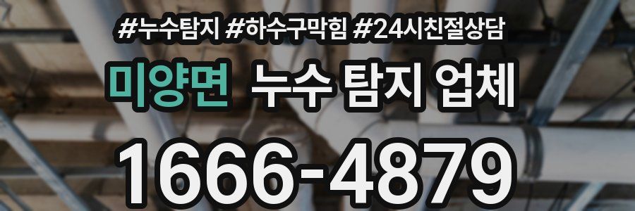 미양면 누수 탐지 업체