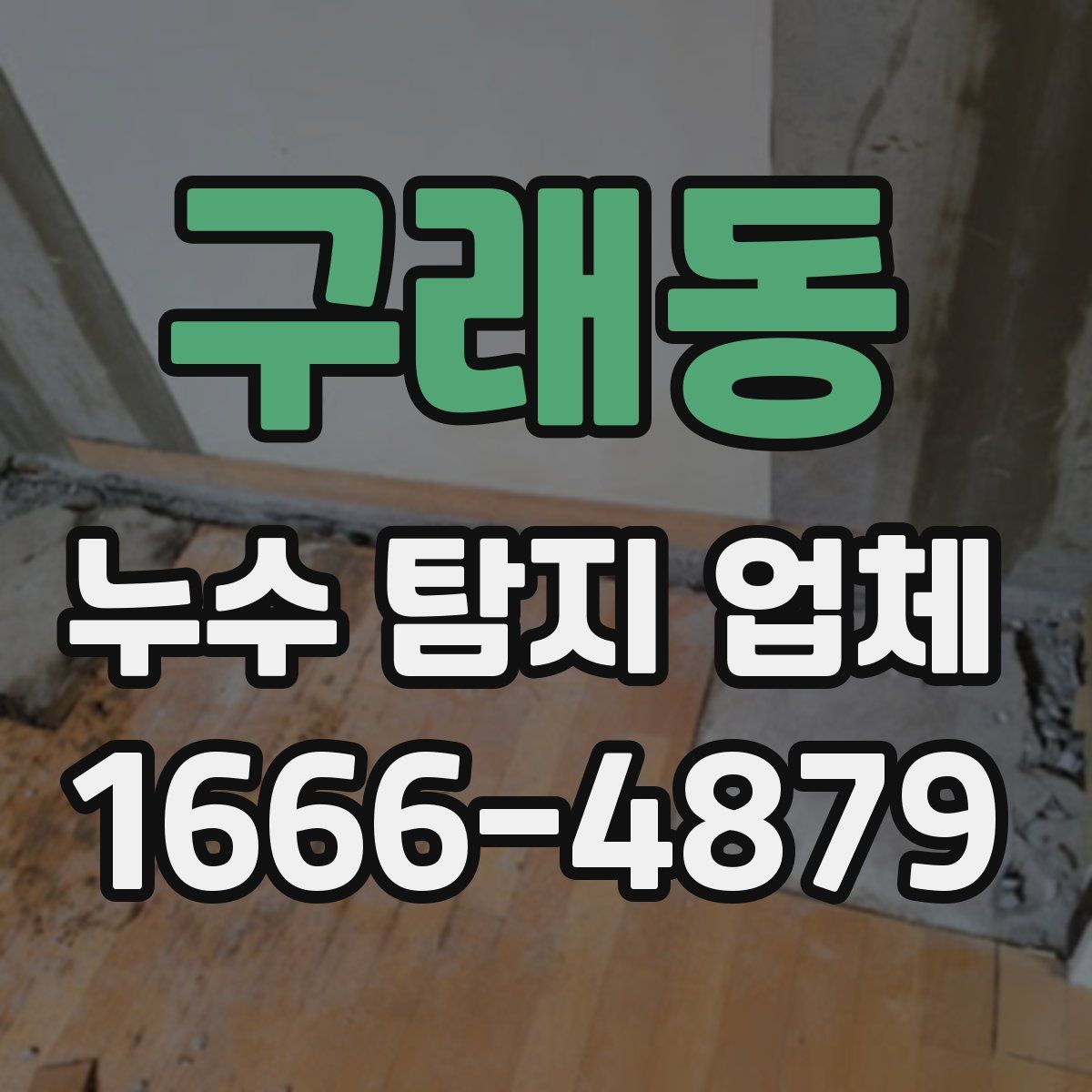 구래동 누수 탐지 업체