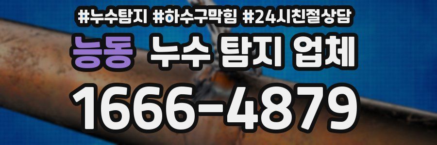 능동 누수 탐지 업체