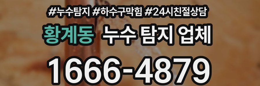황계동 누수 탐지 업체