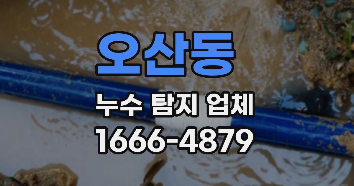 오산동 누수 탐지 업체