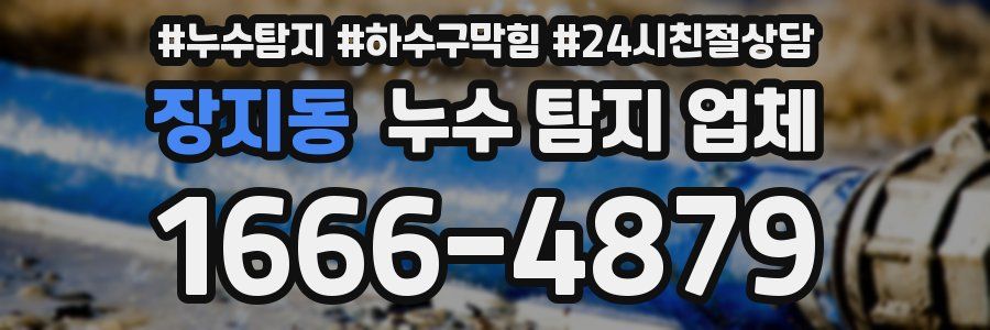 장지동 누수 탐지 업체