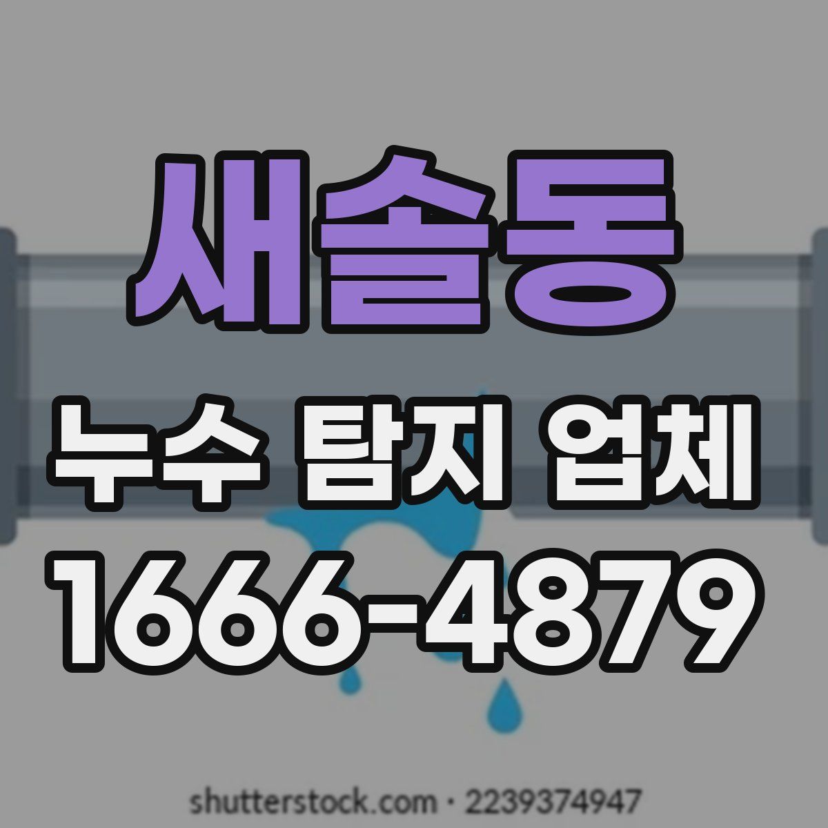 새솔동 누수 탐지 업체