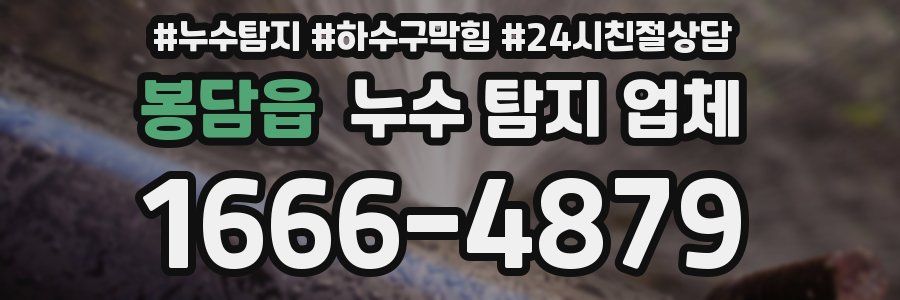 봉담읍 누수 탐지 업체