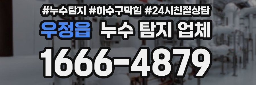 우정읍 누수 탐지 업체