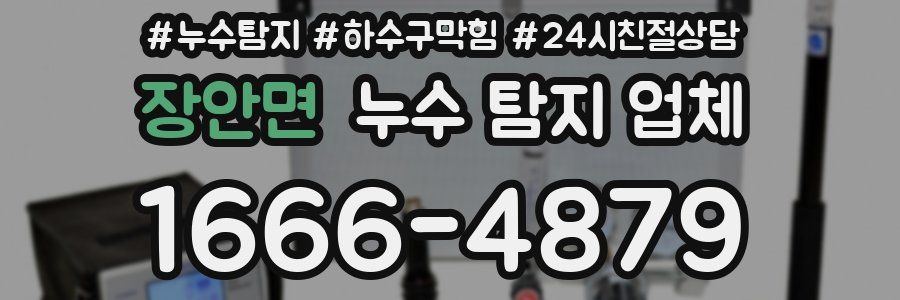 장안면 누수 탐지 업체