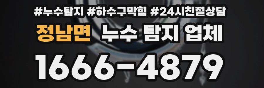 정남면 누수 탐지 업체