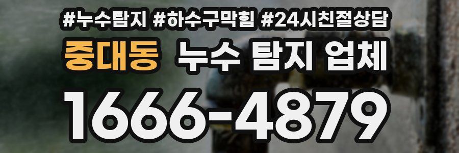 중대동 누수 탐지 업체