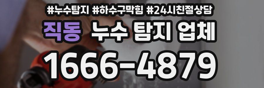 직동 누수 탐지 업체