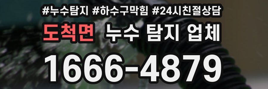 도척면 누수 탐지 업체