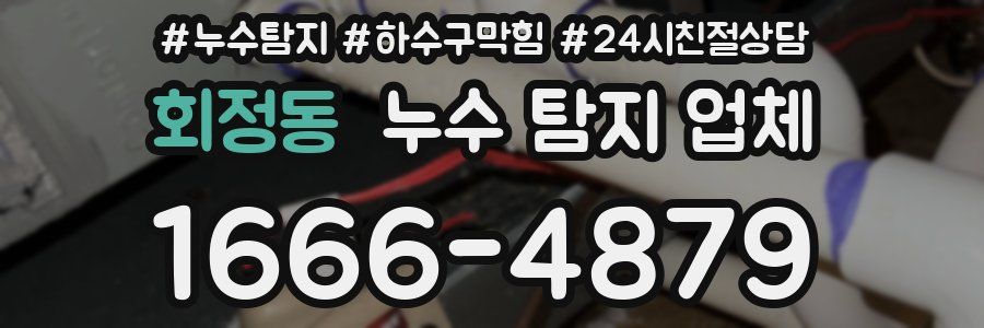 회정동 누수 탐지 업체