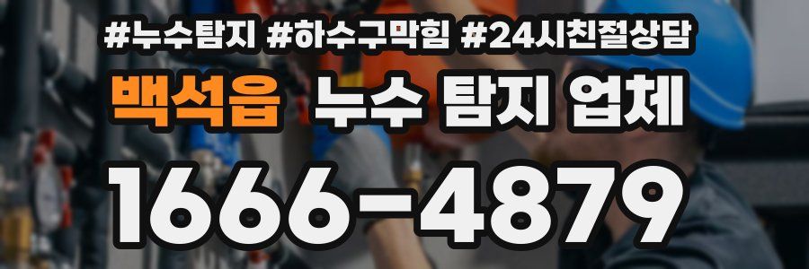 백석읍 누수 탐지 업체