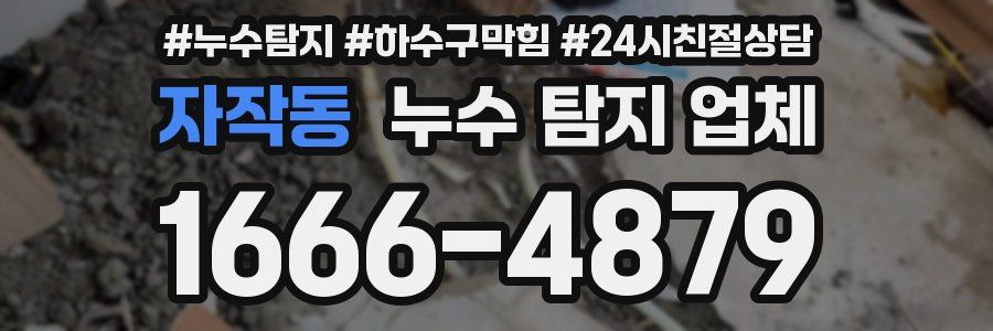 자작동 누수 탐지 업체