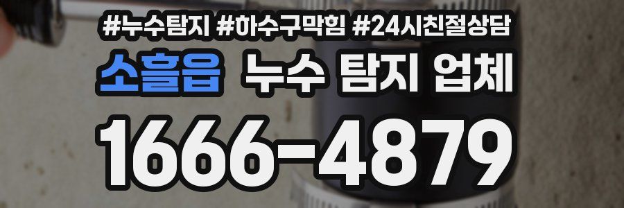 소흘읍 누수 탐지 업체