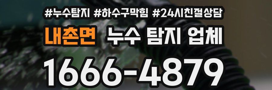 내촌면 누수 탐지 업체