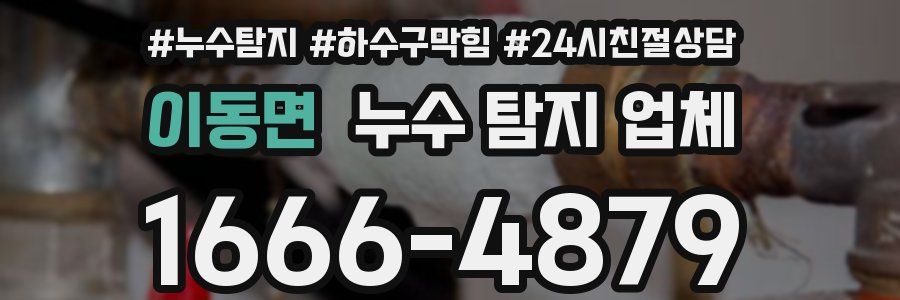 이동면 누수 탐지 업체