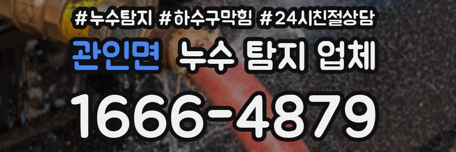 관인면 누수 탐지 업체