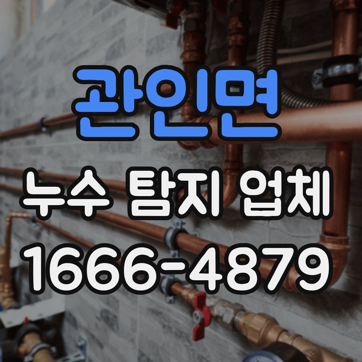 관인면 누수 탐지 업체