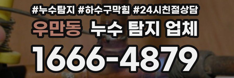 우만동 누수 탐지 업체