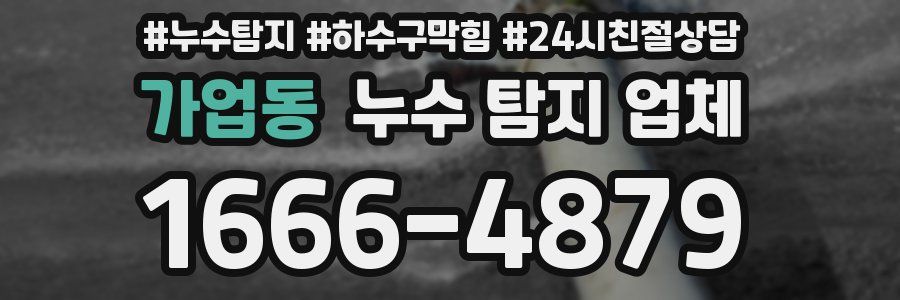 가업동 누수 탐지 업체