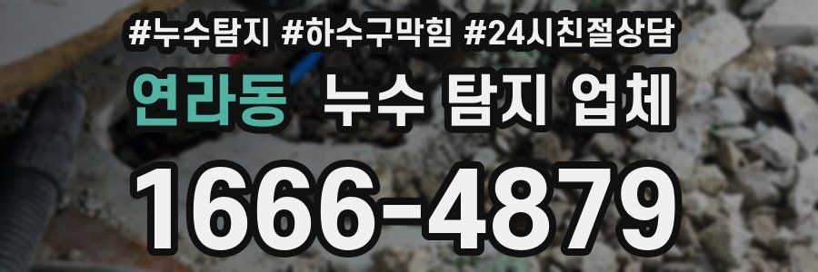 연라동 누수 탐지 업체