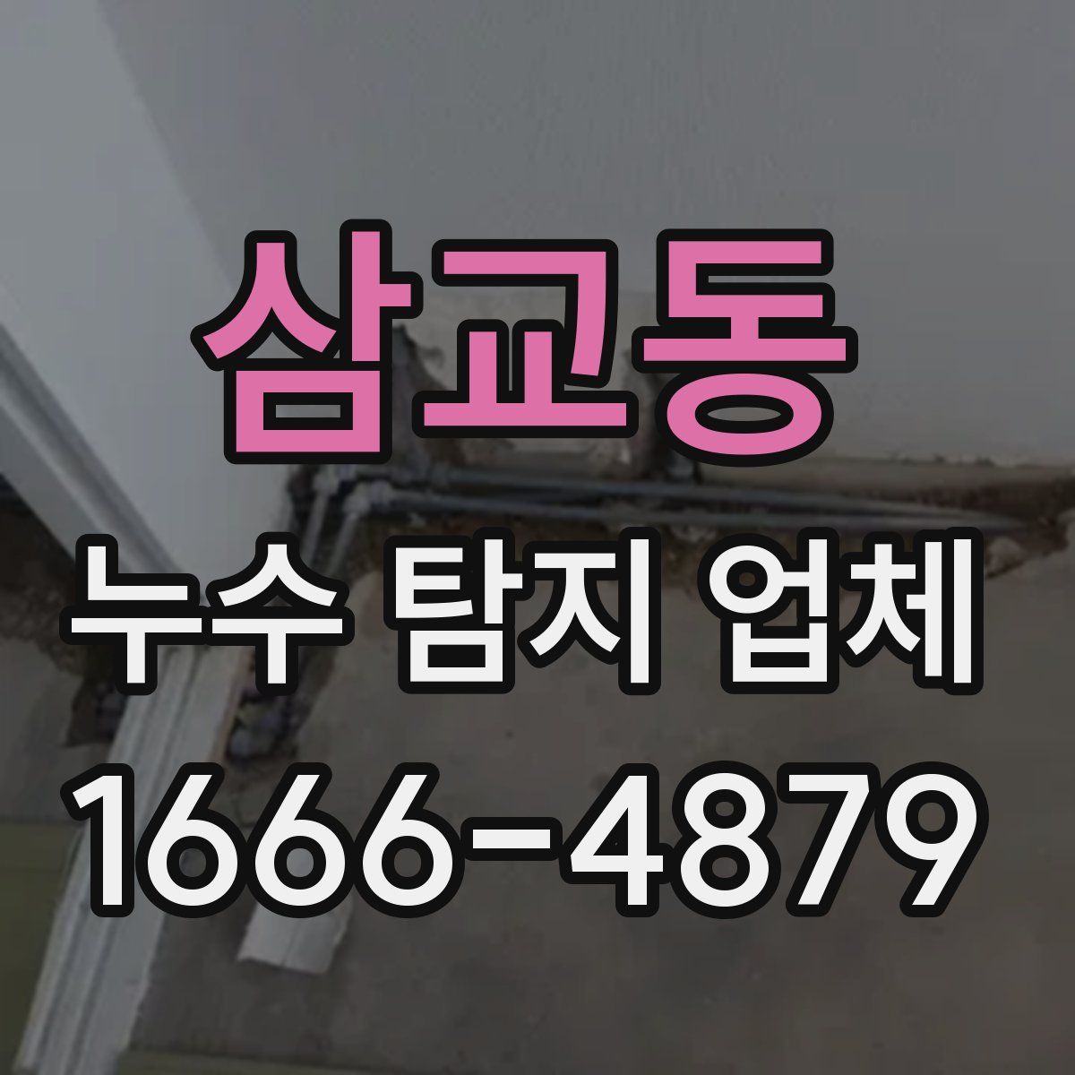 삼교동 누수 탐지 업체