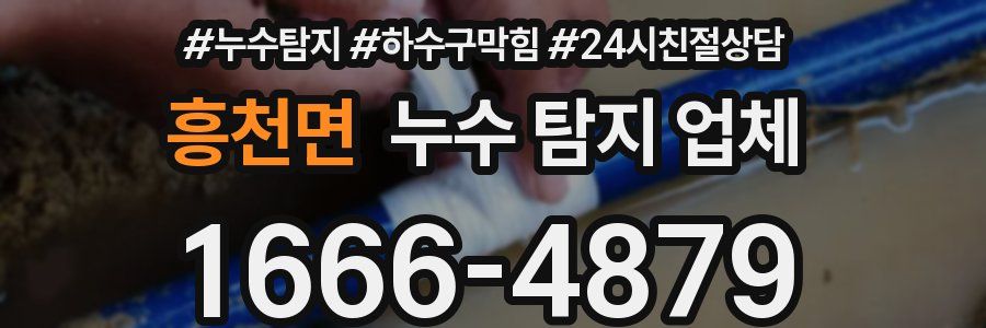 흥천면 누수 탐지 업체
