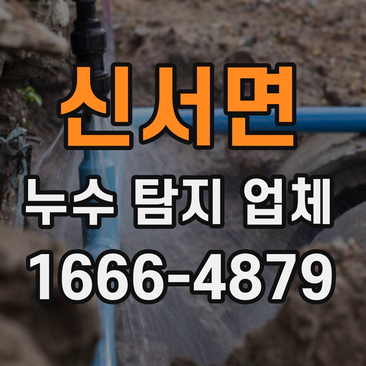 신서면 누수 탐지 업체