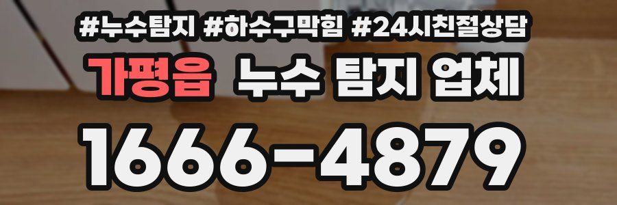 가평읍 누수 탐지 업체