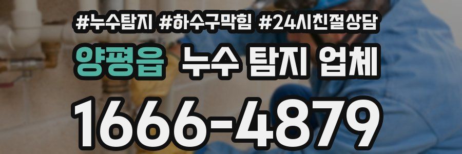 양평읍 누수 탐지 업체