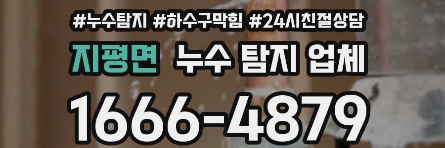 지평면 누수 탐지 업체