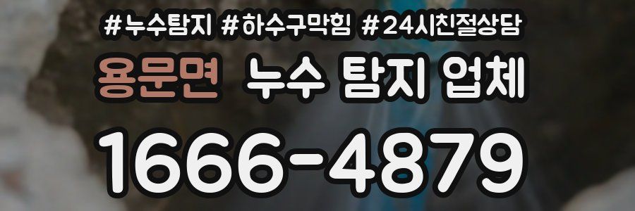 용문면 누수 탐지 업체