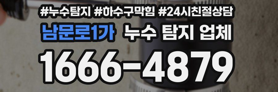 남문로1가 누수 탐지 업체