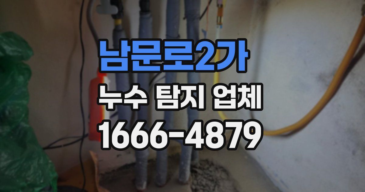 남문로2가 누수 탐지 업체
