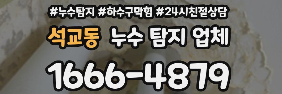 석교동 누수 탐지 업체