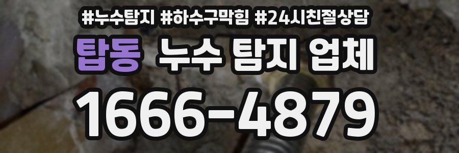 탑동 누수 탐지 업체