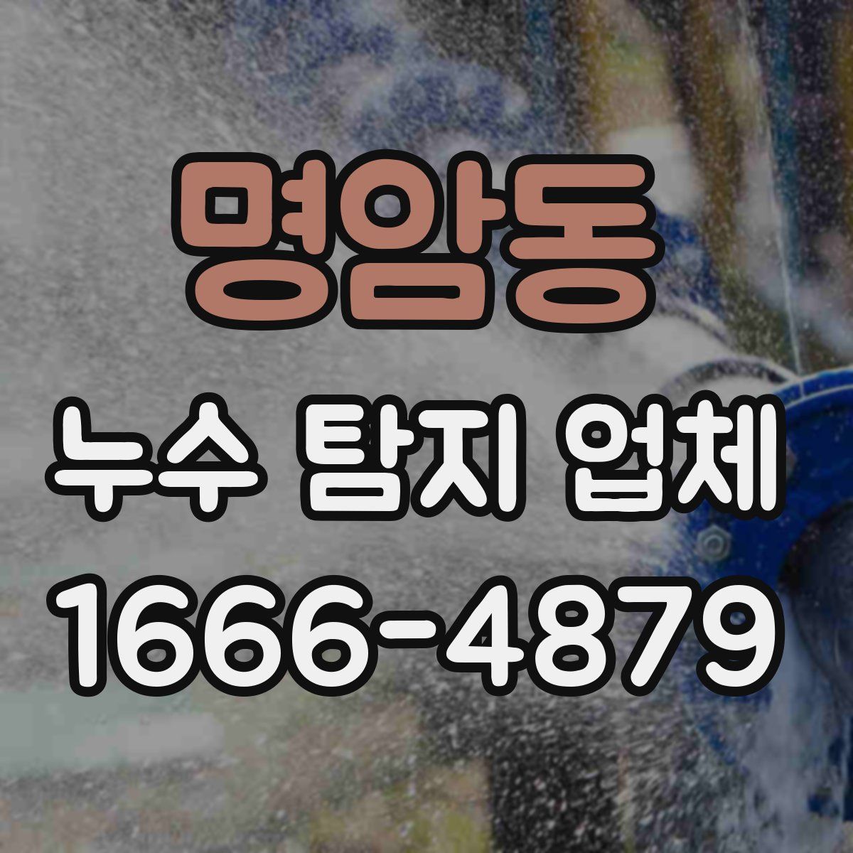 명암동 누수 탐지 업체
