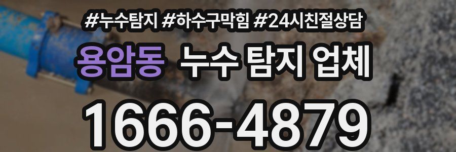 용암동 누수 탐지 업체