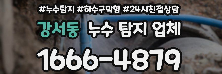강서동 누수 탐지 업체