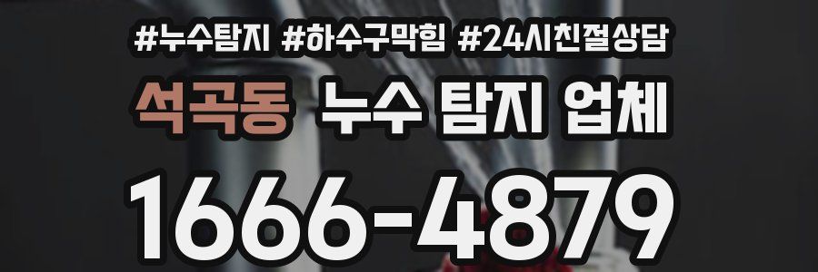석곡동 누수 탐지 업체