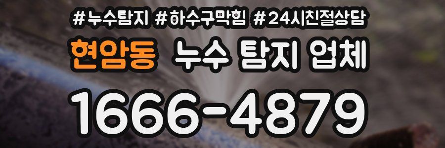 현암동 누수 탐지 업체